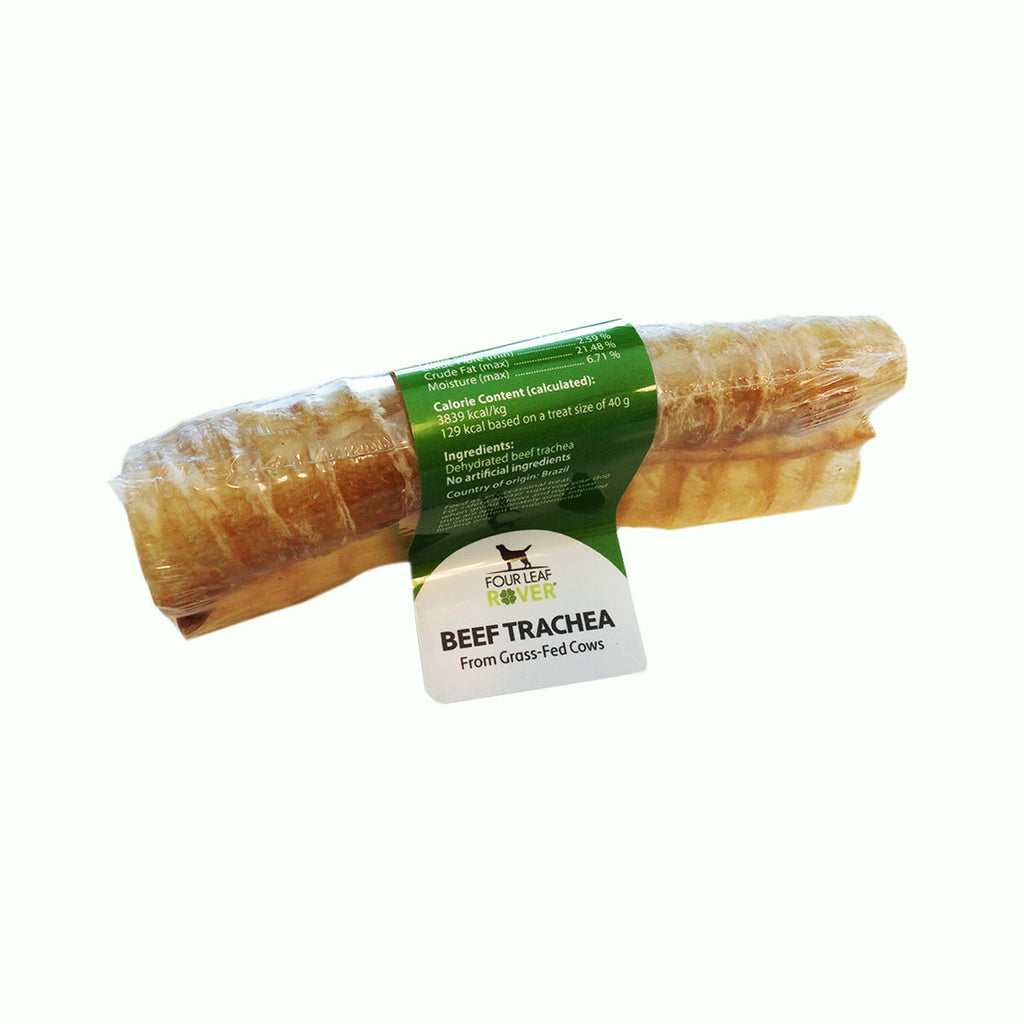 Four Leaf Rover Grass-Fed Beef Trachea - All Natural Dog Chews - biosenseclinic.com