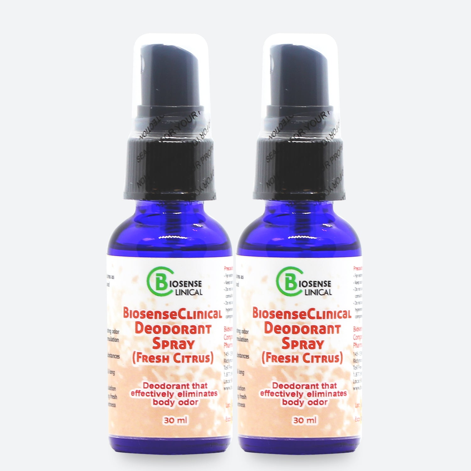 BiosenseClinical Therapeutic Deodorant Spray (Fresh Citrus) 30ml - Biosense Clinic