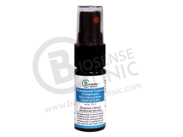 BiosenseClinical Glycopyrrolate Topical spray - 15 ml - Biosense Clinic