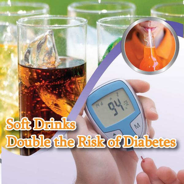 Soft Drinks Double the Risk of Diabetes