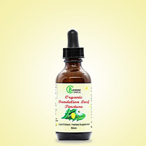 Organic Dandelion Leaf Tincture 50ml - biosenseclinic.com