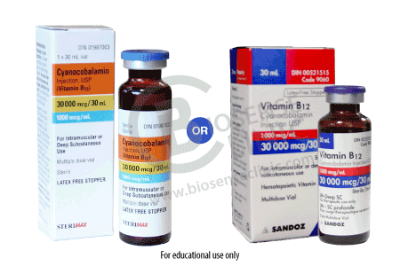 Vitamin B12 Injection at BiosenseClinic.com a Licensed Pharmacy