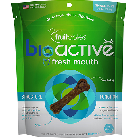 Fruitables Bioactive Fresh Mouth Dental Chew For Small Dogs - Biosense Clinic
